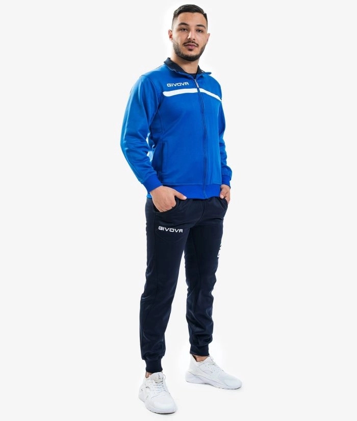 Givova One Full Zip melegítő szett unisex kék-s.kék 0204 demo