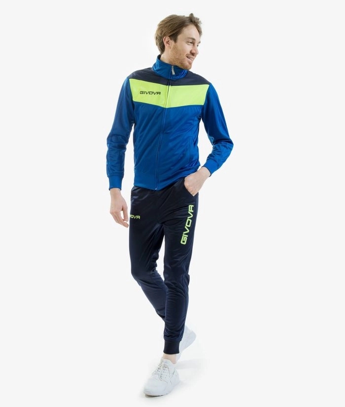 Givova Tuta Campo melegítő szett unisex kék-sárga fluo 0219 demo