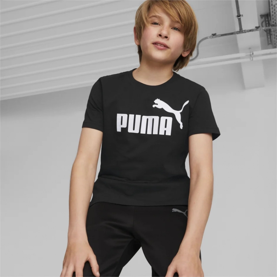 Puma ESS Logo pamut póló gyerek 586960 01 demo