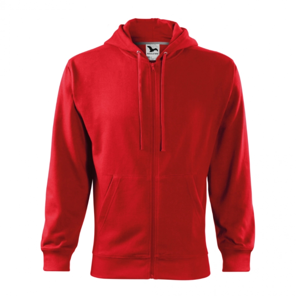 Malfini Trendy Zipper pulóver piros demo