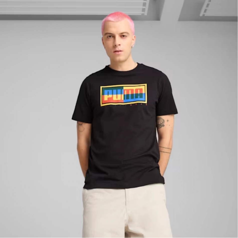 Puma Graphics pamut póló férfi 674827 01 demo